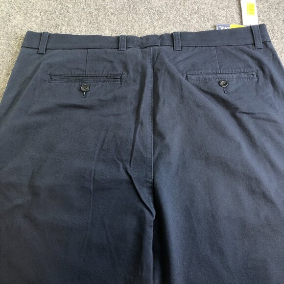 Roundtree Yorke Chino Pants Mens 40x36 Navy Blue Straight Fit Stretch Tallman - Picture 12 of 14